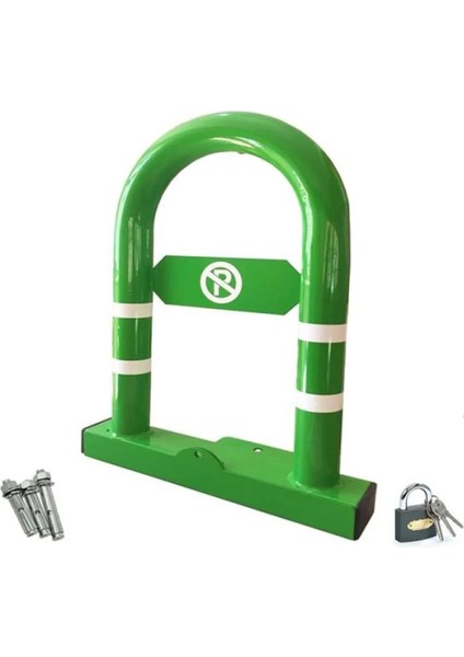 Kilitli Kişisel Yatar Kalkar Otopark Bariyeri Yeşil