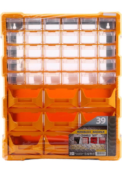 Vida Dübel Civata Kutusu Bölmeli Avadanlık Monoblok Çekmeceli 39'lu Takım Çantası Plastik Organizer modelleri