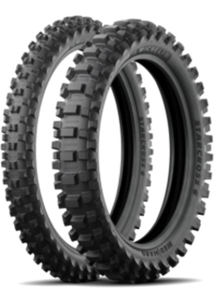 Set 80/100-21 ve 110/100-18 Starcross 6 Medıum Soft Motosiklet Ön Arka Lastik