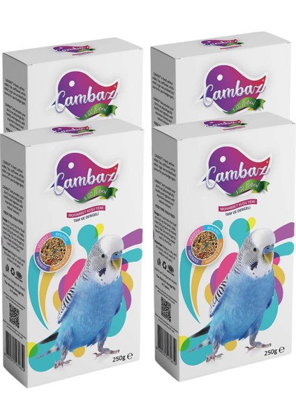 Cambaz Muhabbet Kuşu Yemi 250 G - 4 Adet