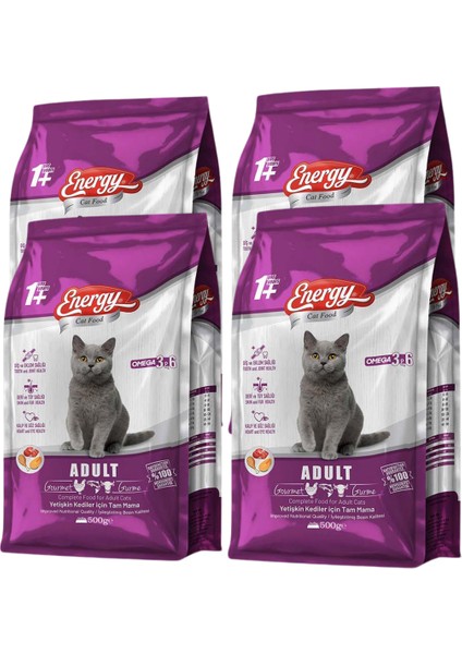 Gurme Yetişkin Kedi Maması 500 G - 4 Adet