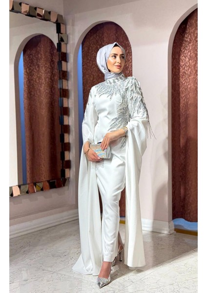Abiye 2958 Ekru modelleri