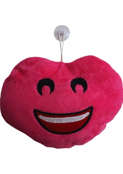 Torpido Pandizot Üstü Araç Ön Arka Cam Oto Ayna Aksesuar Süs / Gülen Surat Pembe Araç Emoji Yastık