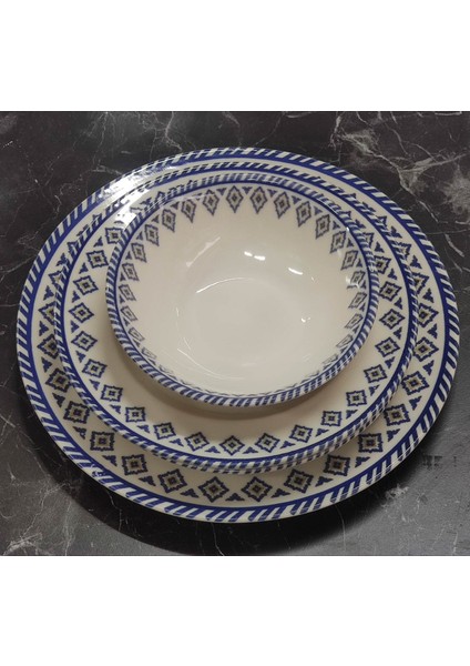 Porselen Desenli Lüks Yemek Takımı 24 Parça Set 4164 fiyatları
