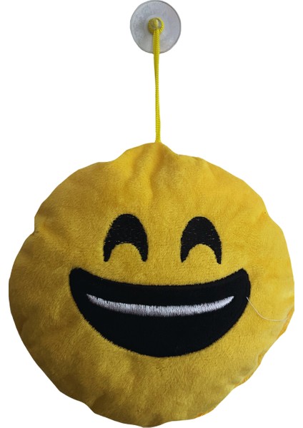 Torpido Pandizot Üstü Araç Ön Arka Cam Oto Ayna Aksesuar Süs / Sarı Yuvarlak Araba Emoji Yastık