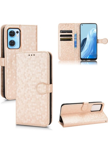 Oppo Bulmak Için Kılıf X5 Lite Geometrik Desen Deri Cüzdan Kapak Toka (Yurt Dışından)