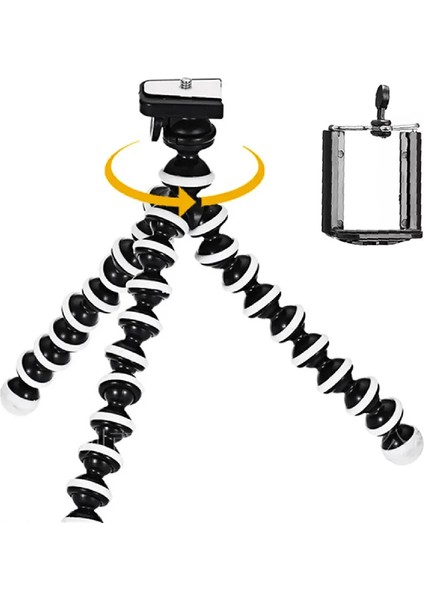 The Wlue 16 cm Boncuk Ahtapot Tripod Telefon Tutucu Aparat