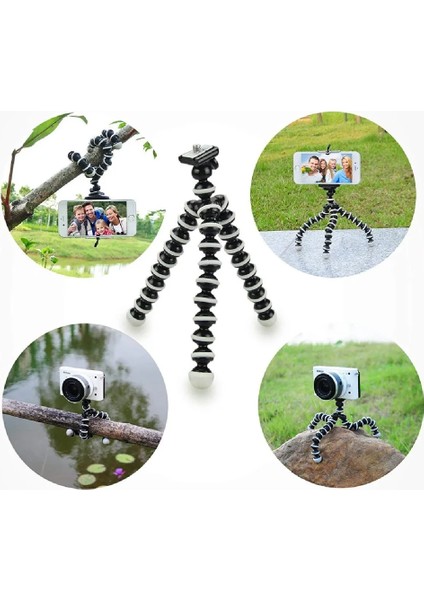 The Wlue 16 cm Boncuk Ahtapot Tripod Telefon Tutucu Aparat