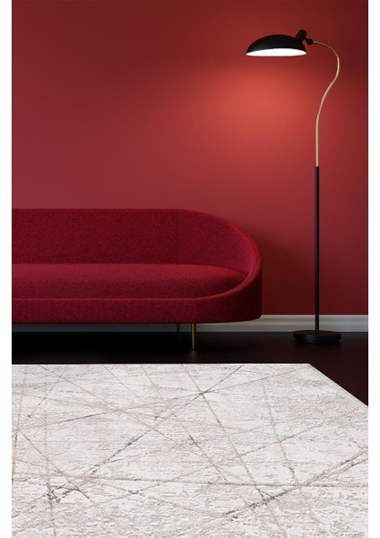 Romantik 02429a Krem Bej Çizgi Desenli Halı fiyatları