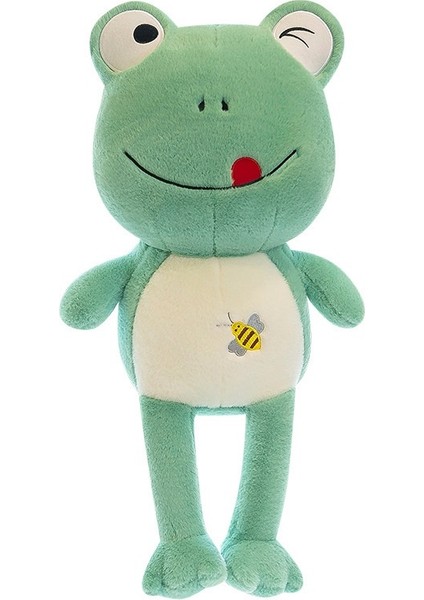 55 cm Sevimli Gülümseyen Kurbağa Bebek Peluş Oyuncak Kız Yastık (Yurt Dışından)