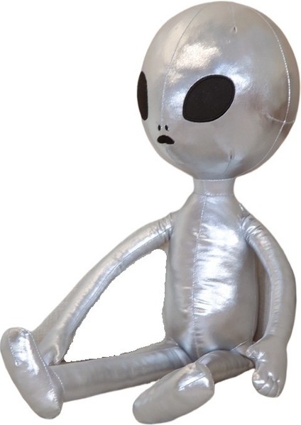 65CM Gümüş Uzaylı Bebek Komik Peluş Bebek (Yurt Dışından)