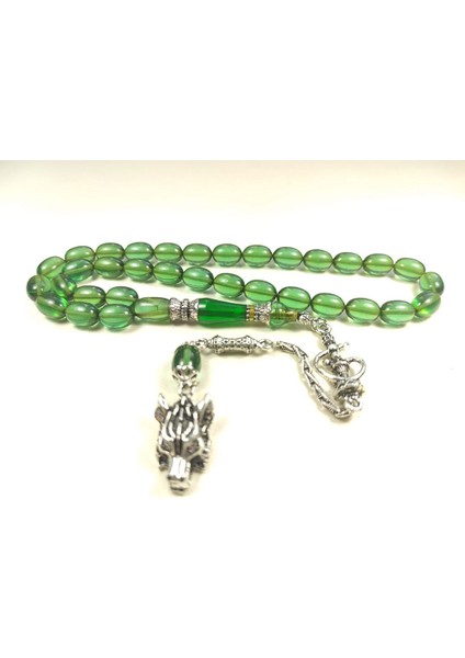 925 Ayar Gümüş Nakkaş Nargile ve Aslan Başlı Püskül Kombinli Alman Zar Sertifikalı 5352