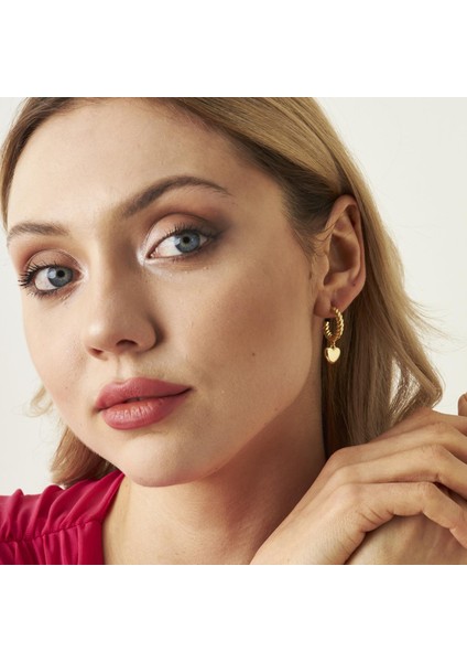 Dönmüş Kalp Küpeleri indirimleri