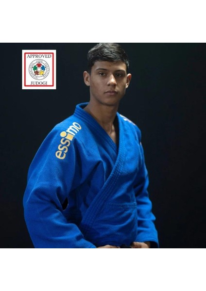 Ijf Onaylı Gold Judo Elbisesi Mavi Judogi