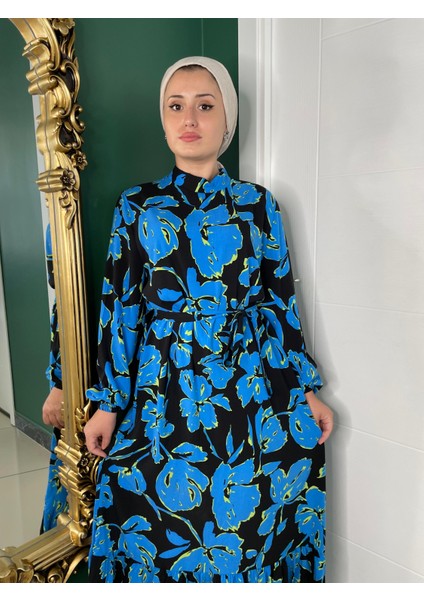 Viskon Elbise Tesettür Elbise Yazlık Elbise modelleri