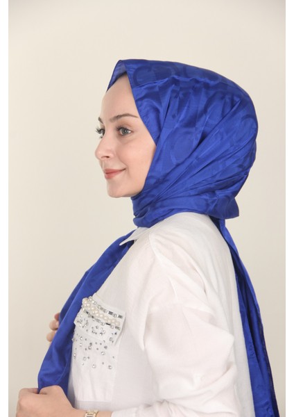 Saks Siyane Scarf Halka Desen Monogram Pamuk Şal