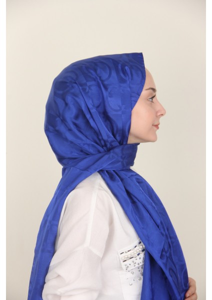 Saks Siyane Scarf Halka Desen Monogram Pamuk Şal