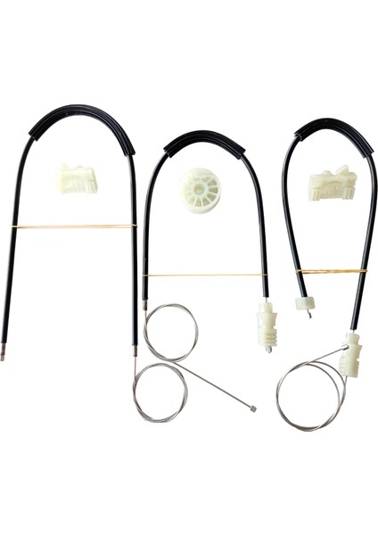 Renault Laguna 2 Uyumlu On Sağ Kapı Cam Kriko Teli ve Tamir Seti Takımı Kiti