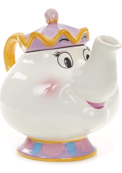 Mrs Potts Çay Demliği Seramik Resmi Lisanslı Güzel ve Çirkin