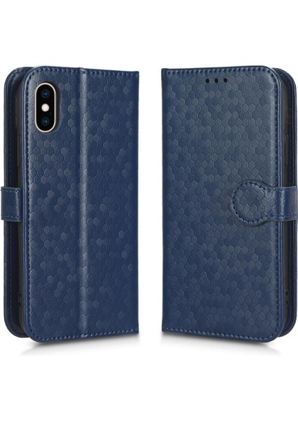 IPhone X/xs Manyetik Toka Deri Cüzdan Kapak Geometrik Desen (Yurt Dışından)