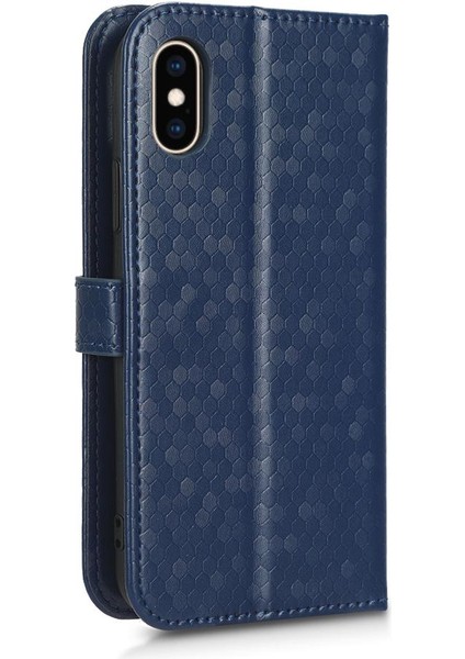 IPhone X/xs Manyetik Toka Deri Cüzdan Kapak Geometrik Desen (Yurt Dışından)