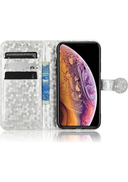 IPhone X/xs Manyetik Toka Deri Cüzdan Kapak Geometrik Desen (Yurt Dışından)