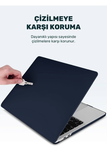 Macbook Air 13.3 M1 2020 Uyumlu Kapak Kılıf 360 Derece Tam Koruma A1932/A2179/A2337