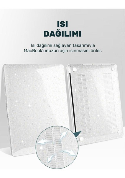 MacBook Air 15.3 Inç 2023 M2 Çip A2941 Uyumlu Koruyucu Kapak Kılıf Tam Koruma