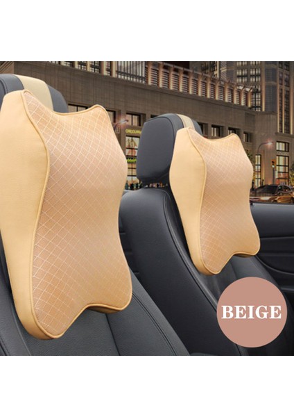 Bejb Tarzı 2 Boyutlu Araba Boyun Yastığı 3D Hafıza Köpük Başlık Ayarlanabilir Otomatik Başlık Yastığı Seyahat Boyun Yastığı Destek Tutucu Koltuk Yastığı (Yurt Dışından)