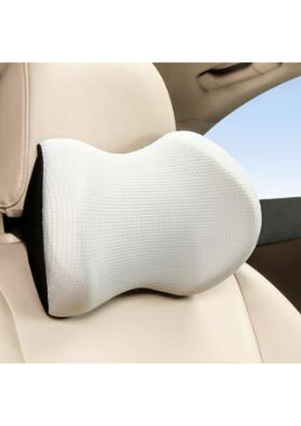 Kayısı Tarzı 1 Adet Araba Başlık Boyun Yastığı Koltuk Koltuğu Otomatik Hafıza Köpük Pamuklu File Kumaş Kapak Yumuşak Baş Desteği Seyahat Destek (Yurt Dışından)