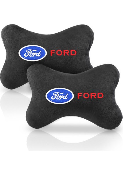 Ford 2 Adet Tarzı Ford Fiesta Ecosport Escort Ranger Mondeo Mustang Için Araba Boyun Desteği Yumuşak Koltuk Baş Yastığı Pamuk Otomobil Destek Sırtlık (Yurt Dışından)