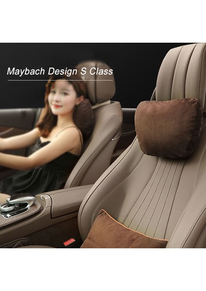 Kahve-Boyun Tarzı Maybach Tasarımı S Sınıfı Yumuşak Ayarlanabilir Araba Başlık Boyun Desteği Koltuk Başlığı Boyun Yastığı (Yurt Dışından) modelleri