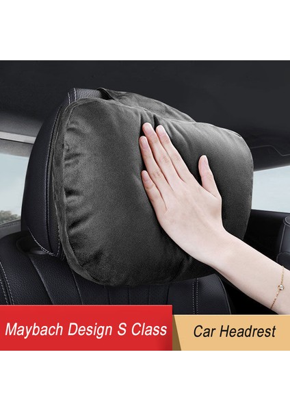 Kahve-Boyun Tarzı Maybach Tasarımı S Sınıfı Yumuşak Ayarlanabilir Araba Başlık Boyun Desteği Koltuk Başlığı Boyun Yastığı (Yurt Dışından) fırsatları
