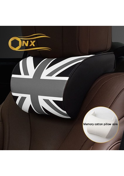Gri Stil Bmw Mını One Coopers Jcw F54 F55 F56 F57 F60 R55 R56 R57 R60 R61 Countryman Için Araba Başlık Yastığı Hafıza Köpük Boyun Yastığı (Yurt Dışından) modelleri