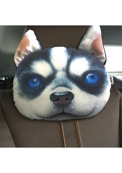 9 Dolgu Stili Olmadan Yeni 3D Baskılı Köpek Kedi Yüzü Araba Başlığı Boyun Desteği Otomobil Boyun Emniyet Yastığı - Dolgu Olmadan (Yurt Dışından)