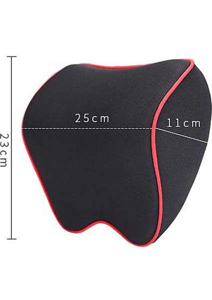 Beyaz Çizgi Stili Araba Başlık Yastığı Boyun Hafıza Bel Destek Pamuk Nefes Alabilen Oto Araba Yastığı Başlık Yastığı Koltuk Yastığı Car Seat Pillow (Yurt Dışından) indirimleri