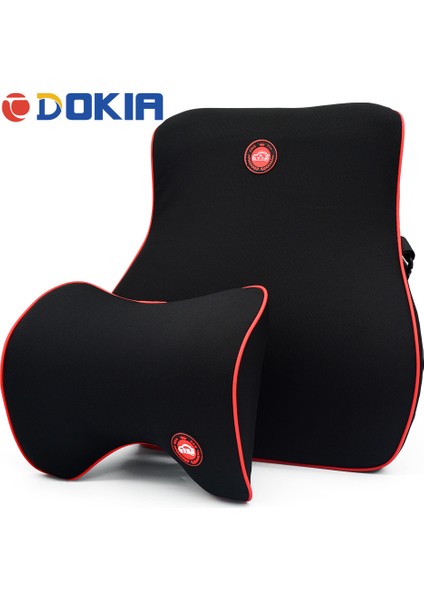 No.15 Tarzı Dokıa Araba Başlık Boyun Bel Destek Yastığı Minderi Ayarlanabilir Kayış Kemerli Araba ve Ofis Koltuğu Aksesuarları Için (Yurt Dışından) fiyatları