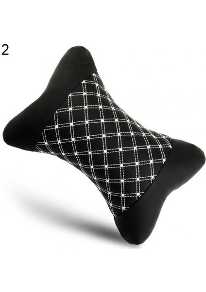No.2 Tarzı Rahat Mikrofiber Suni Deri Koltuk Dinlenme Yastığı Başlık Boyun Yastık Araç Aksesuarları (Yurt Dışından)