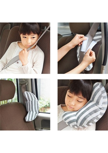 Mavi Stil Çocuklar Için Araç Başlığı Yastık Uyku Baş Destek Omuz Kemeri Pedi Araç Boyun Yastık Destek Kılıfı Çocuklar Için Araba Aksesuarları (Yurt Dışından) modelleri