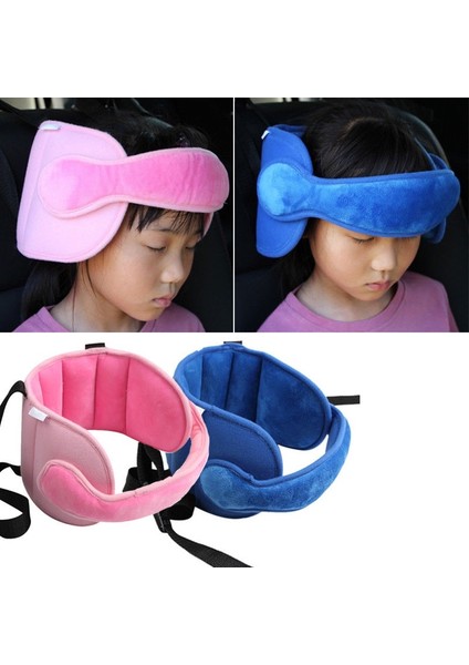 Pembe Stil Bebek Çocuk Ayarlanabilir Güvenlik Koltuğu Yastığı Baş Desteği Sabit Yumuşak Yastıklar Boyun Koruması Başlık Uyku Pozisyonerleri Erkekler Kemer (Yurt Dışından)