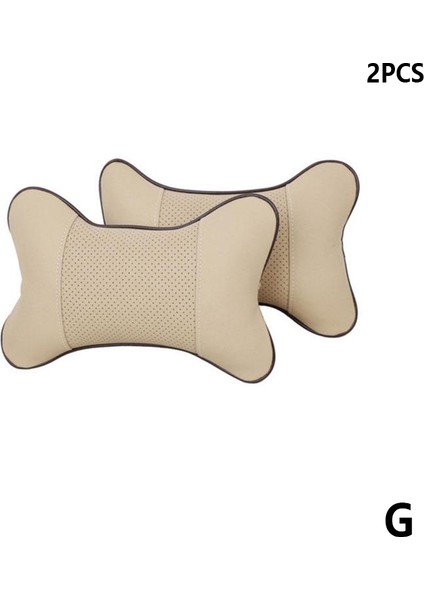 G-2 Adet Tarzı Araba Boyun Yastıkları Araba Başlık Pvc Deri Boyun Başlık Koruyucu Evrensel Başlık Sırtlık Yastık Oto Iç Aksesuarları (Yurt Dışından)