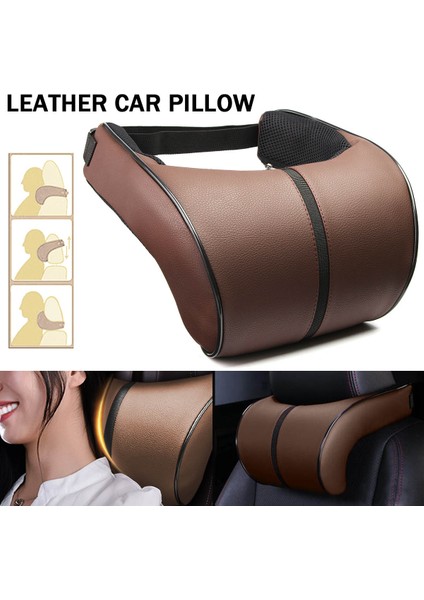 Kırmızı Stil Pu Deri Araba Koltuk Boyun Yastığı Hafıza Köpük Baş Boyun Desteği Başlık Yastığı Araba Boyun Yastığı Otomatik Araç Aksesuarları Iç Mekan (Yurt Dışından) fiyatları