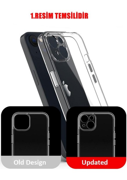 Apple iPhone 14 Şeffaf Kılıf Kamera Korumalı Soket Tıpalı