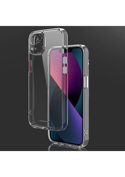 Apple iPhone 14 Şeffaf Kılıf Kamera Korumalı Soket Tıpalı
