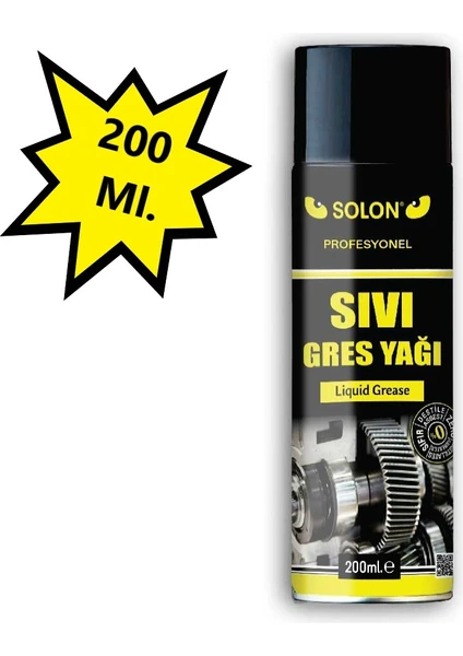 Profesyonel Sıvı Gres Yağı 200 Ml.