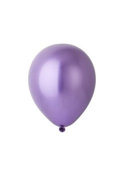 ^^ 5 Inç * Mor * Renk 10 Lu Küçük Boy Krom-Mirror-Aynalı Parti Seti Doğum Günü Balonu