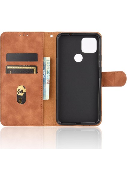 Kart Sahibi Tam ile Google Piksel 5 Deri Folio Flip Case Için Kılıf (Yurt Dışından)