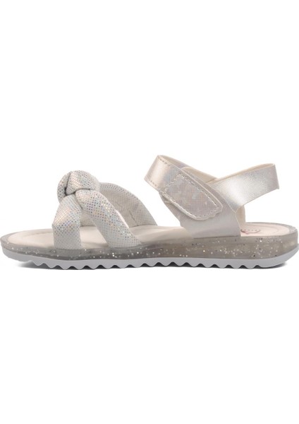 24-409-F Beyaz Simli Kız Çocuk Sandalet