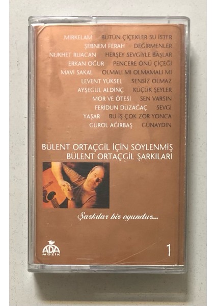 Bülent Ortaçgil Için Söylenmiş Bülent Ortaçgil Şarkıları 1 Kaset (Orjinal Dönem Baskı)