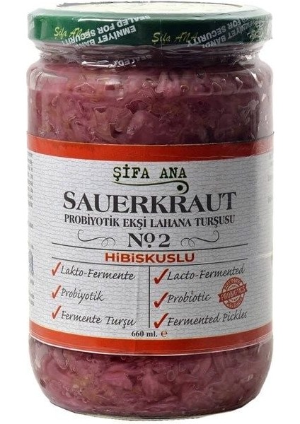 Sauerkraut (Ekşi Lahana Turşusu) No2 Hibiskuslu (660CC.)